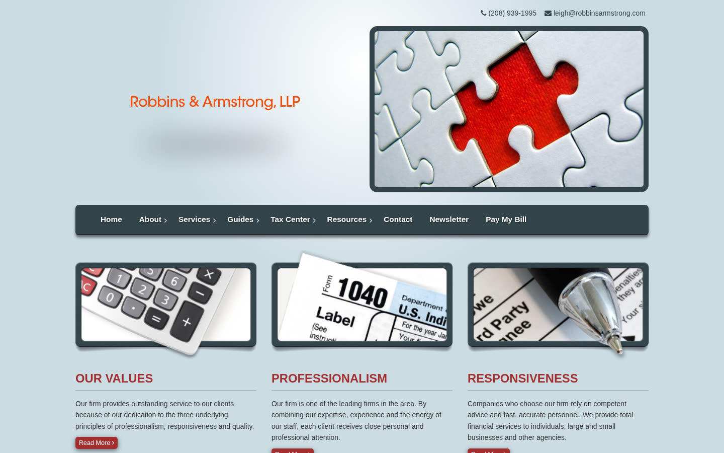 Robbins and Armstrong current site